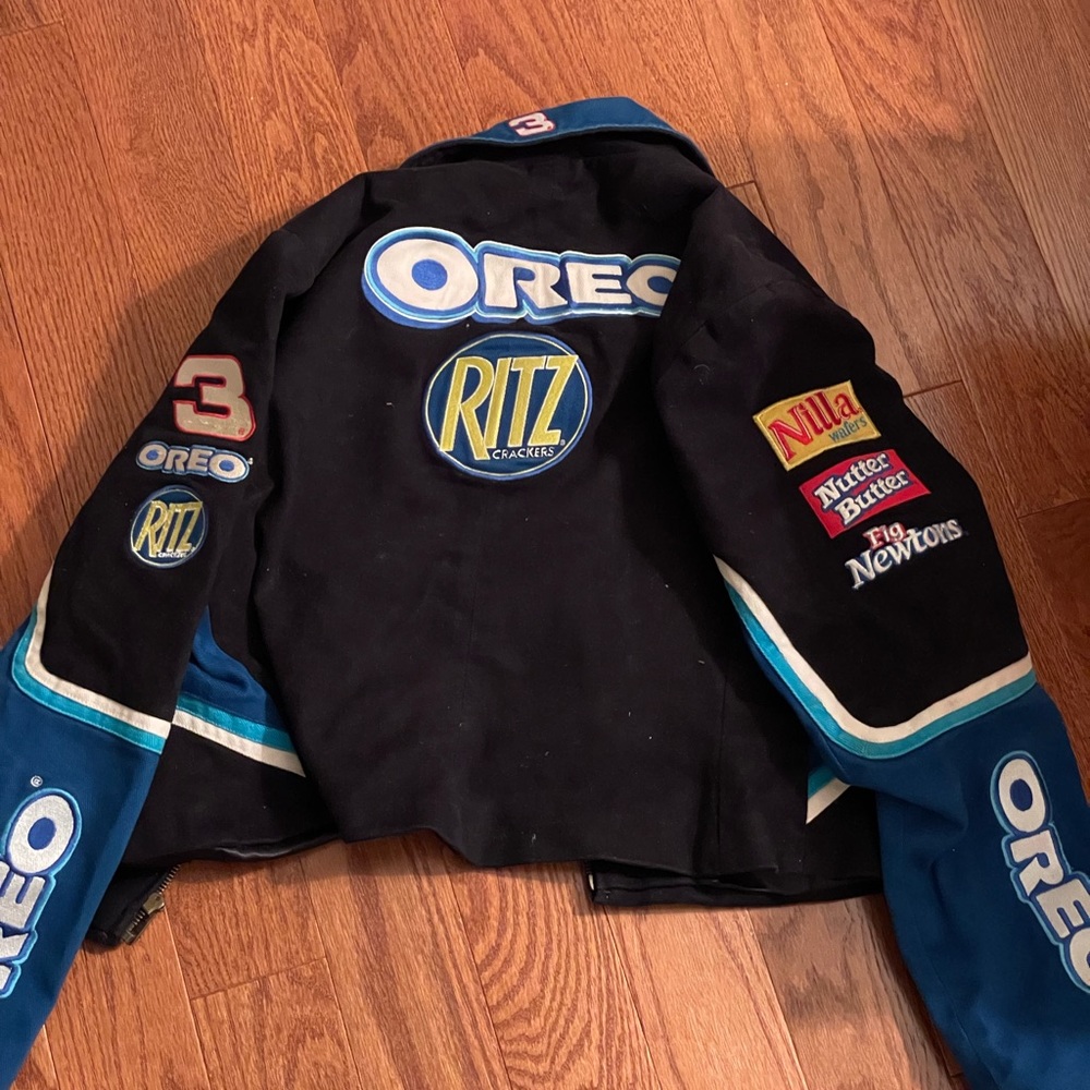 Dale Earnhardt Jr Oreo Ritz Crackers Chase Authentics Racing Jacket Blue Large